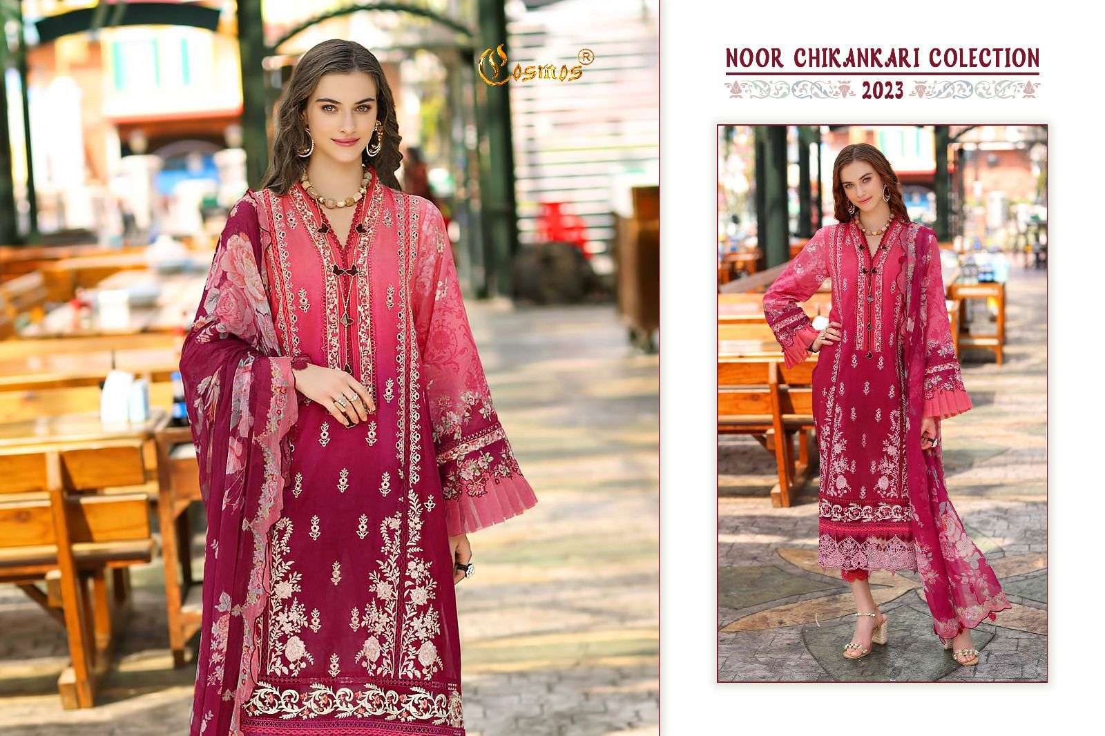 COSMOS FASHION NOOR CHIKANKARI COLLECTION 