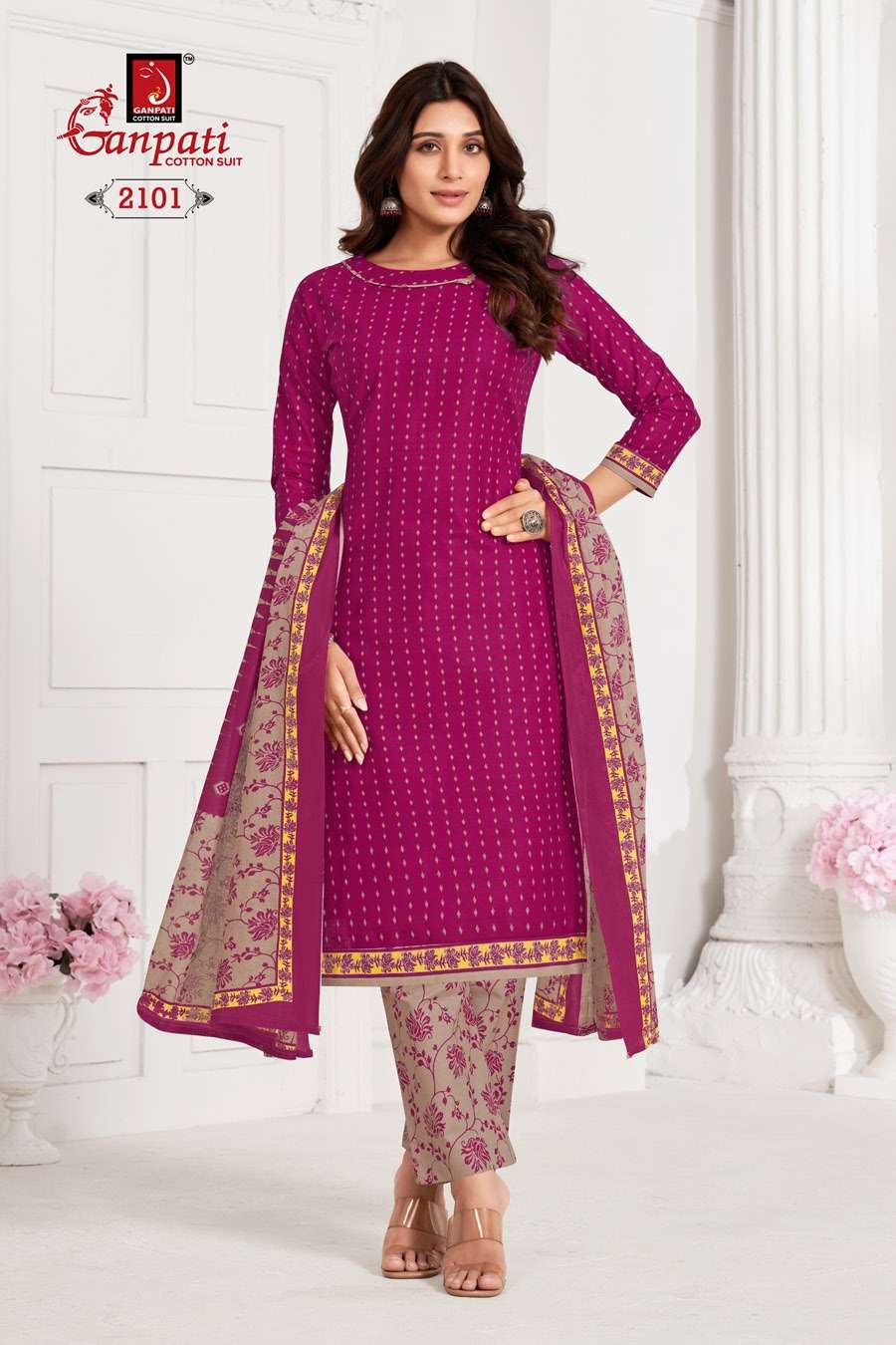 GANPATI JIGHYASHA VOL 21PANT STYLE DRES