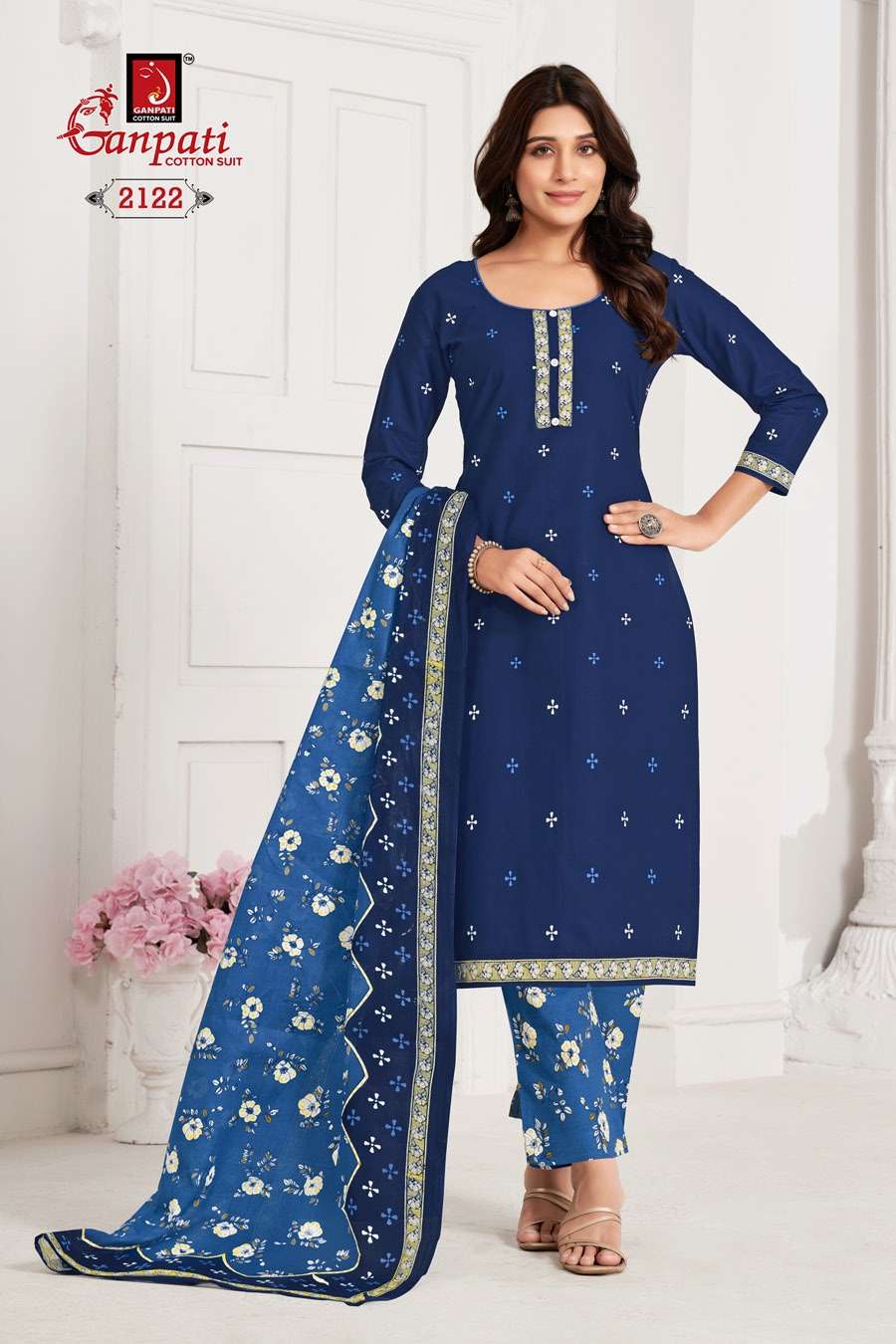 GANPATI JIGHYASHA VOL 21PANT STYLE DRES