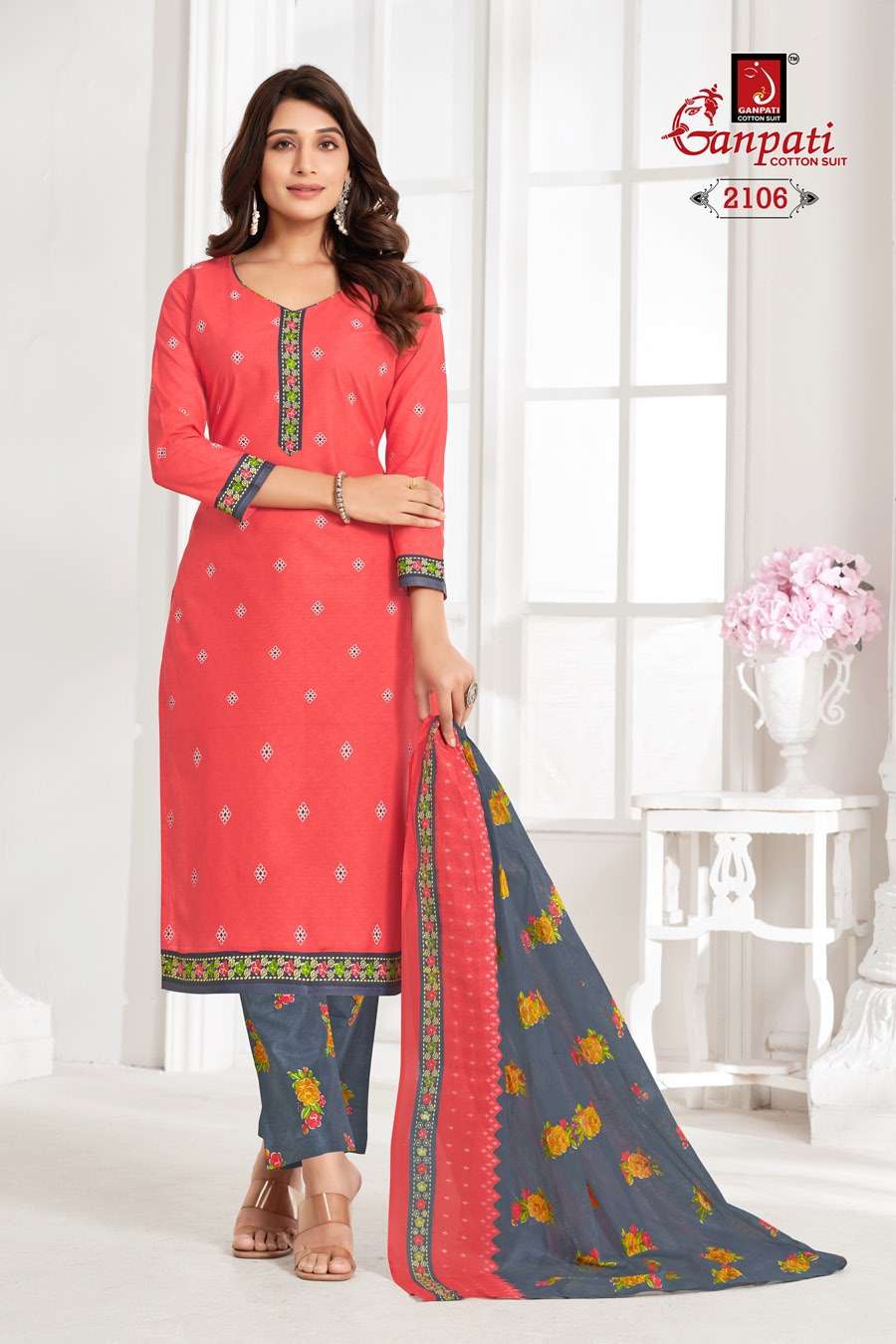 GANPATI JIGHYASHA VOL 21PANT STYLE DRES