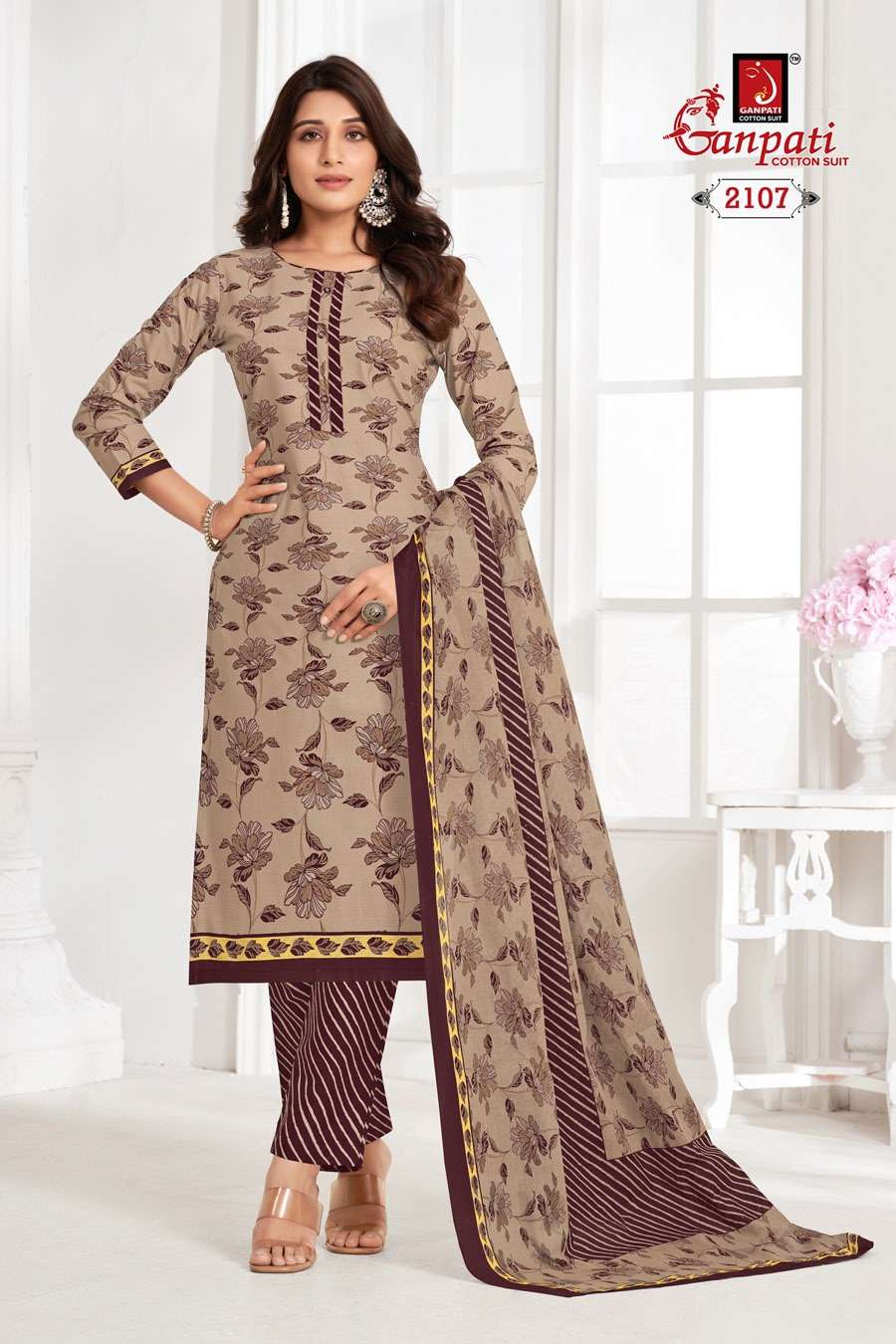 GANPATI JIGHYASHA VOL 21PANT STYLE DRES