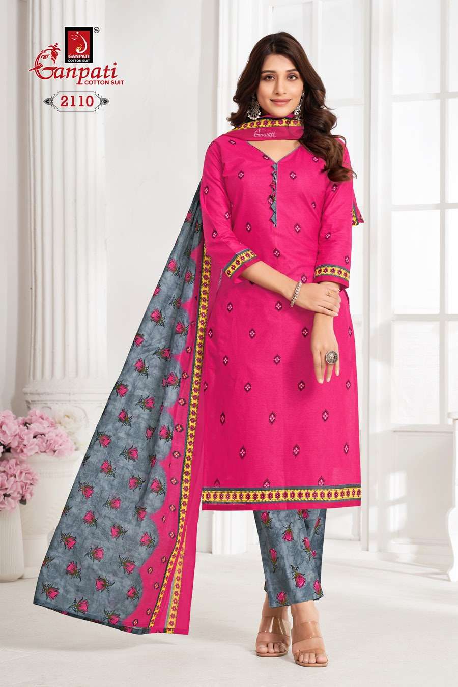GANPATI JIGHYASHA VOL 21PANT STYLE DRES