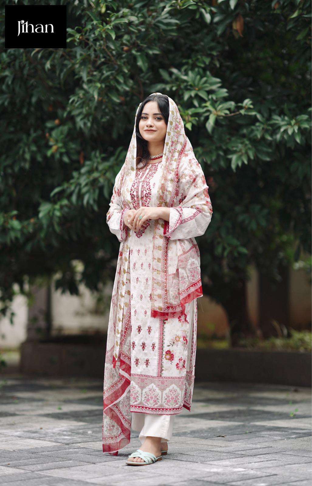 JIHAN  SCARLET LAWN COLOR COLLECTION    