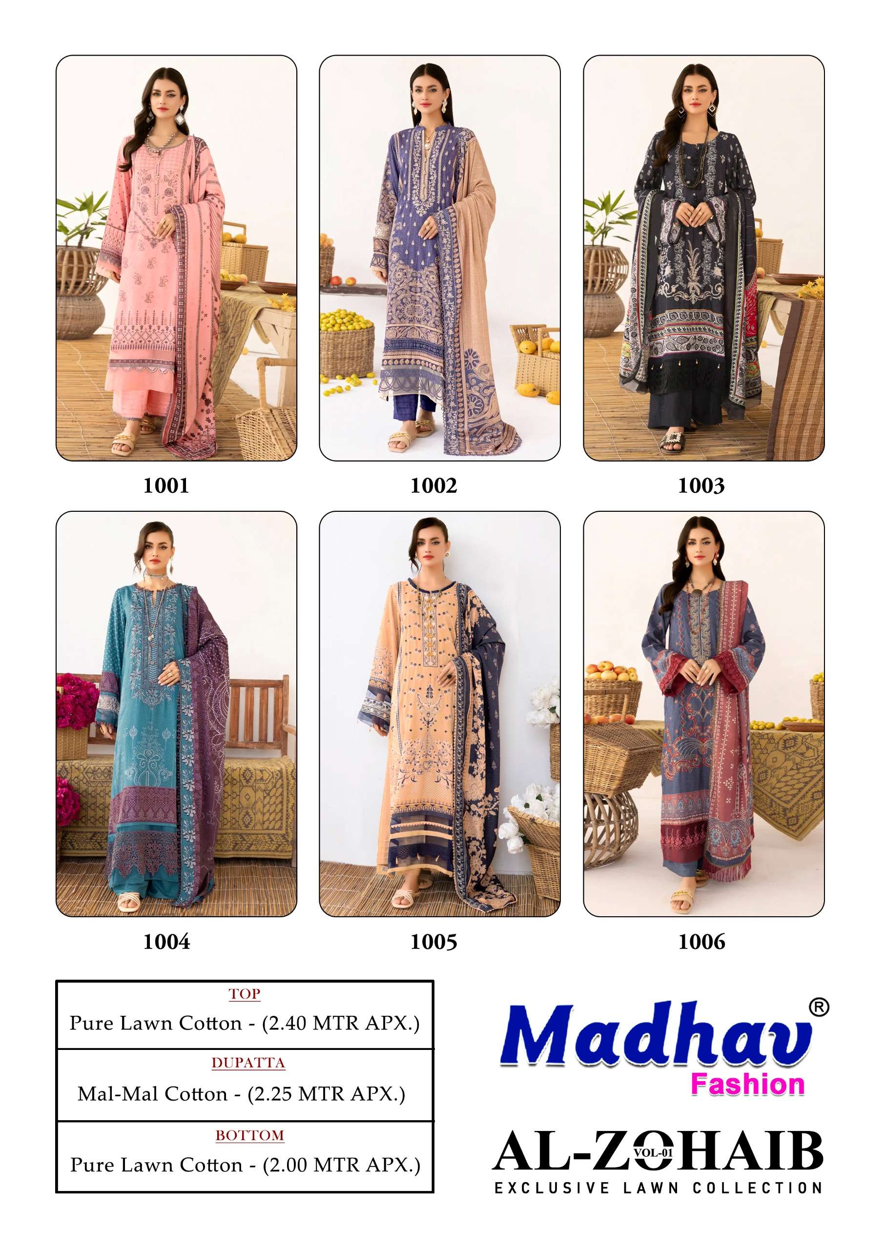 MADHAV FASHION AL ZOHAIB VOL 1 