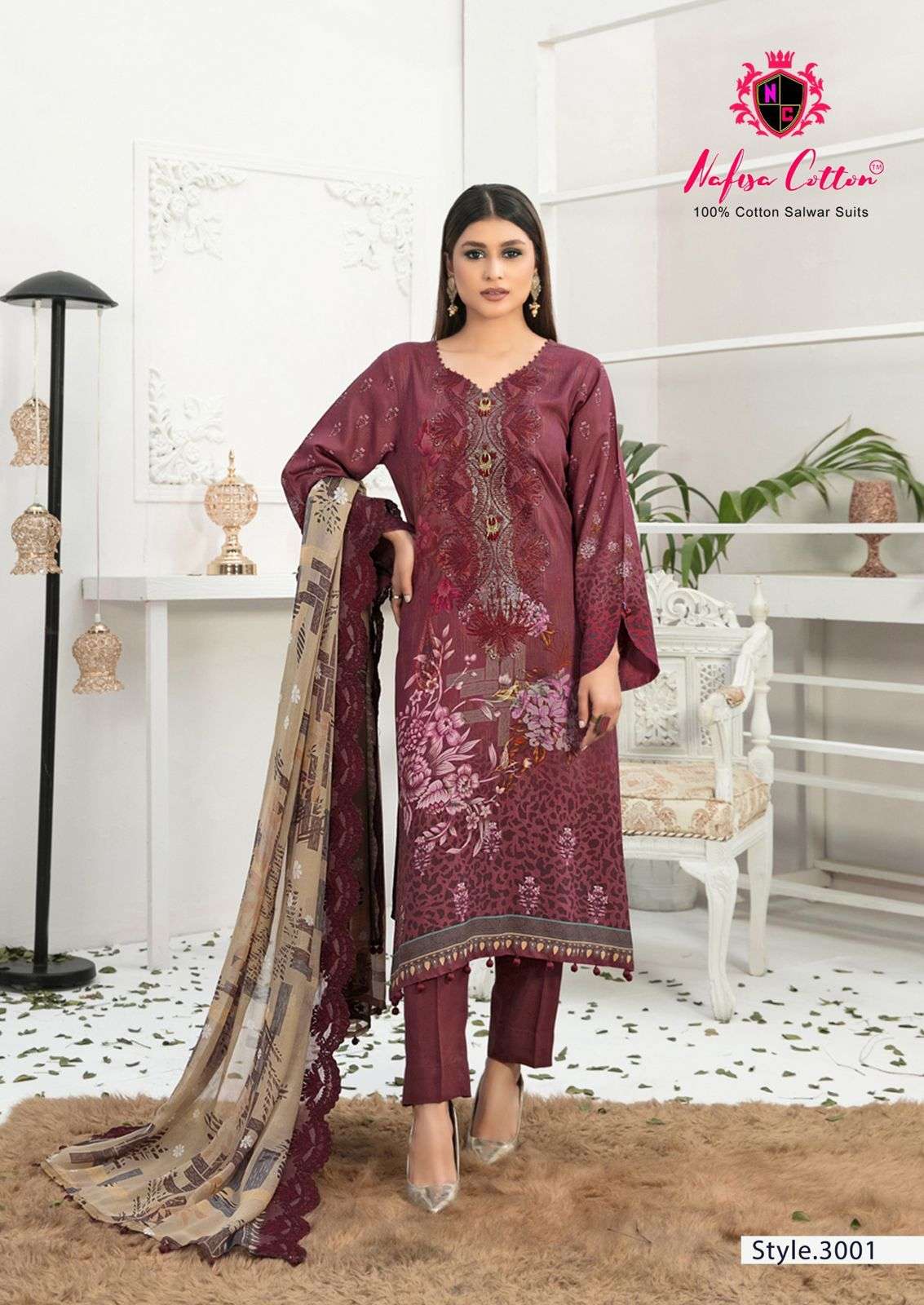 NAFISA COTTON ANDAAZ KARACHI SUITS VOL 3 