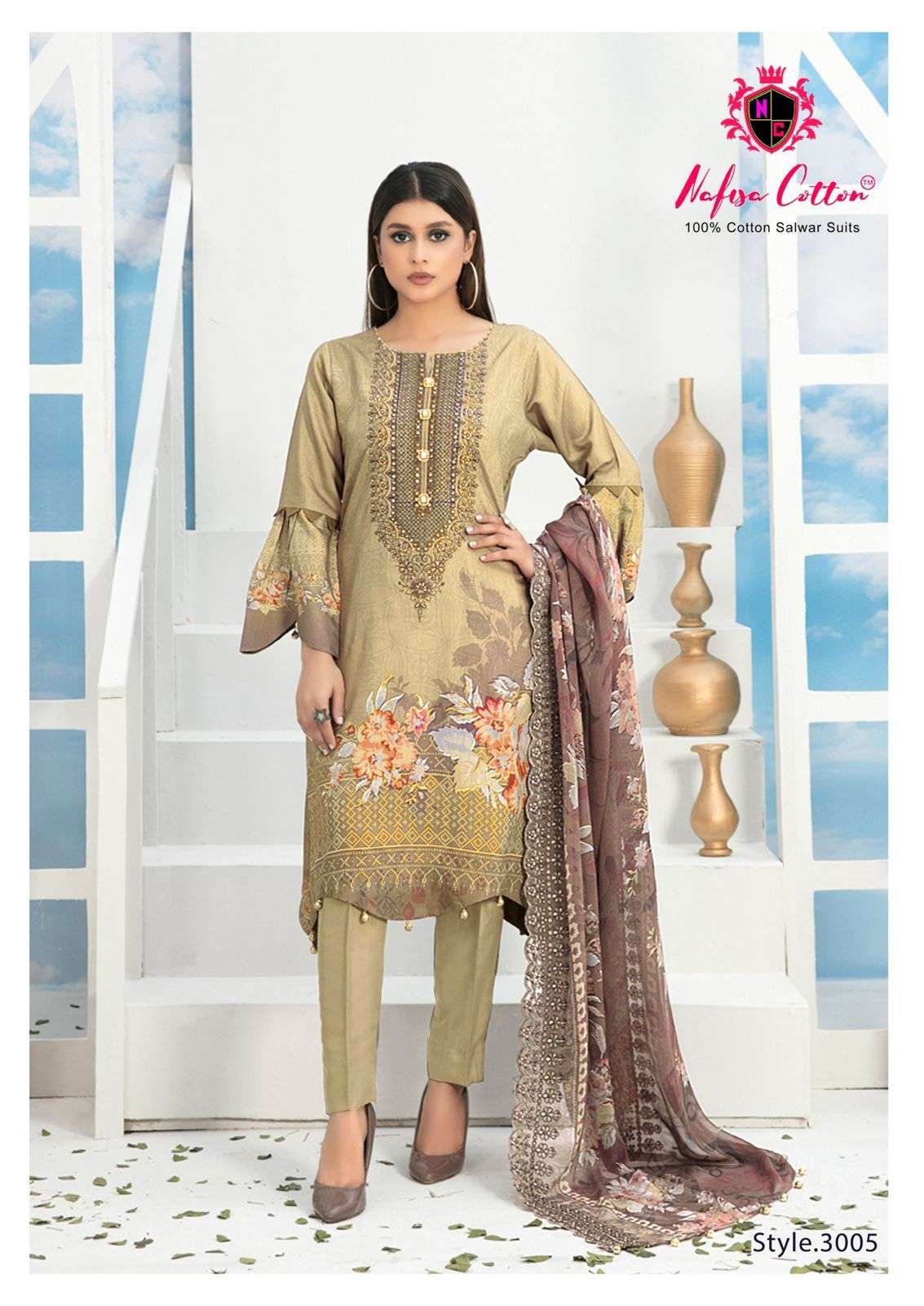 NAFISA COTTON ANDAAZ KARACHI SUITS VOL 3 