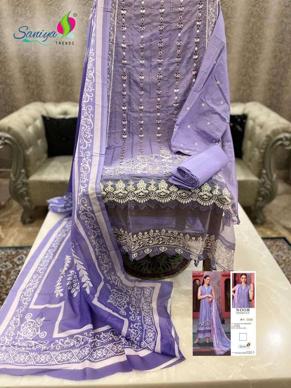SANIYA TRENDZ NOOR CHIKANKARI VOL 25