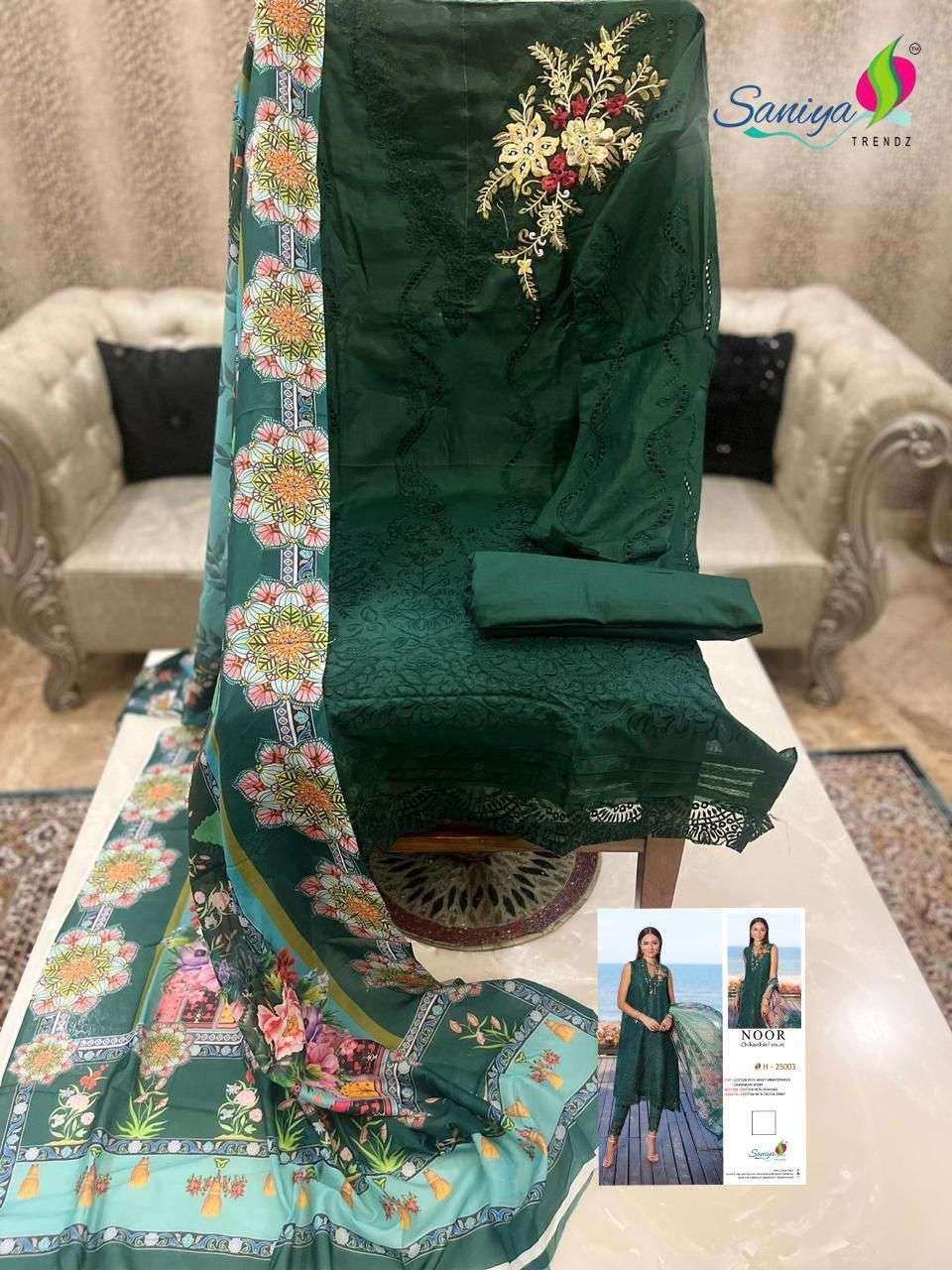 SANIYA TRENDZ NOOR CHIKANKARI VOL 25