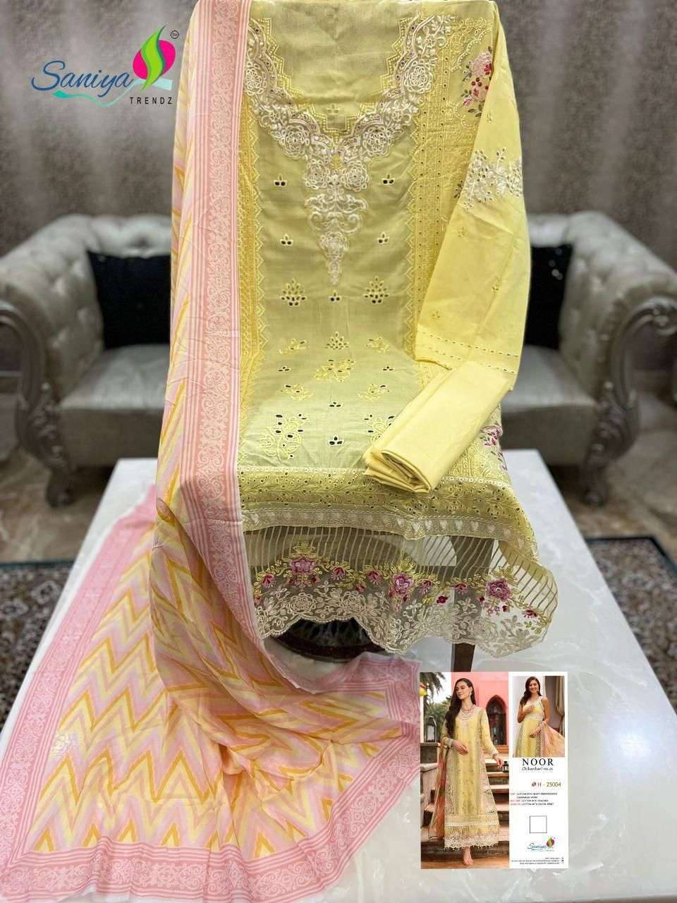 SANIYA TRENDZ NOOR CHIKANKARI VOL 25