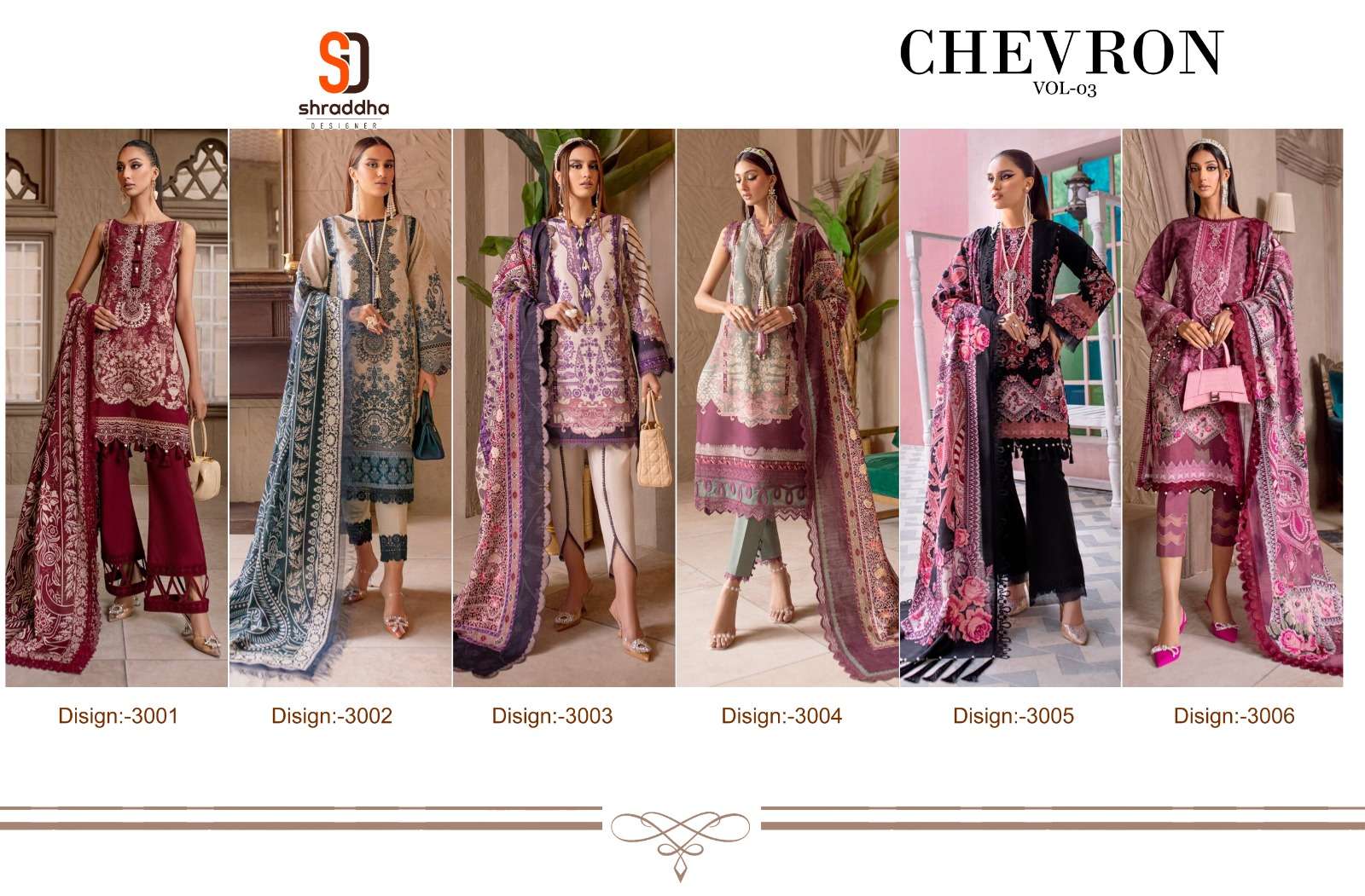 SHARADDHA DESIGNER CHEVRON VOL 3 