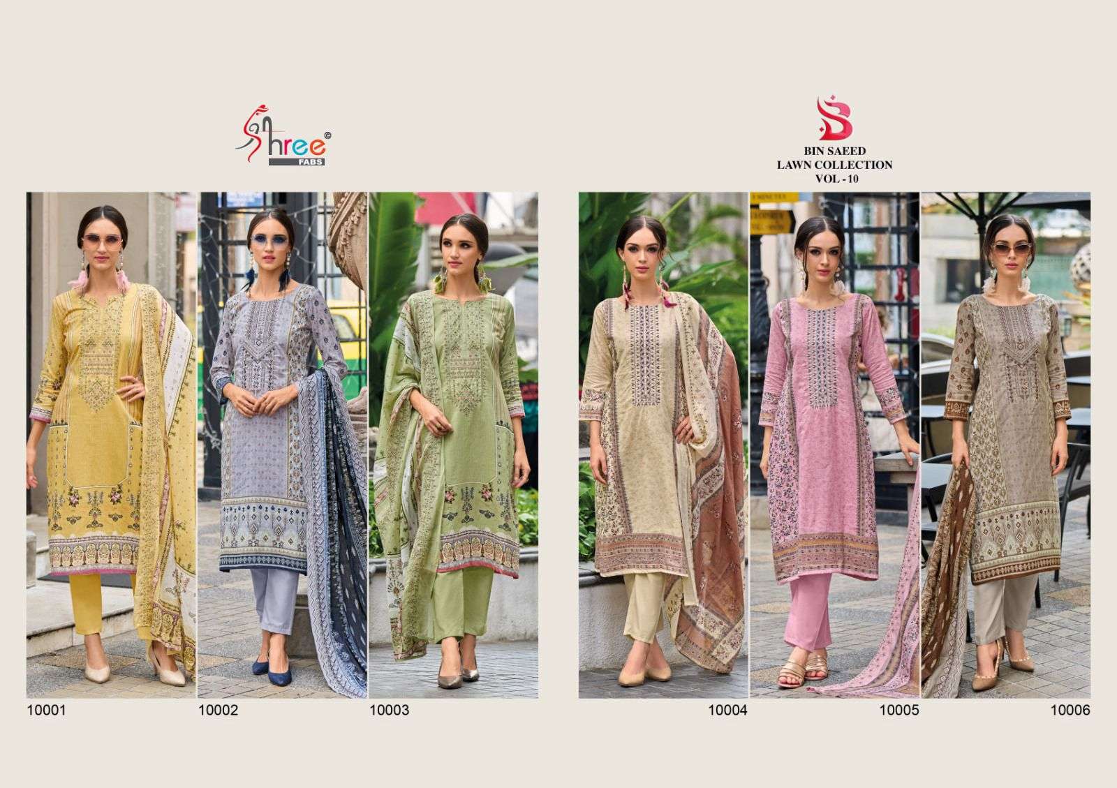 SHREE FABS BIN SAEED LAWN COLLECTION VOL 10