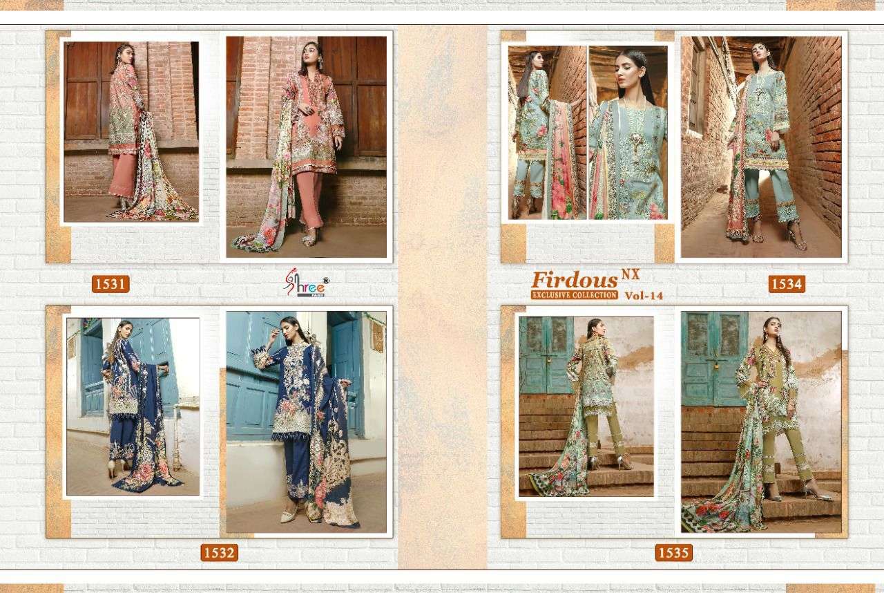 SHREE FABS FIRDOUS EXCLUSIVE COLLECTION VOL 14 NX