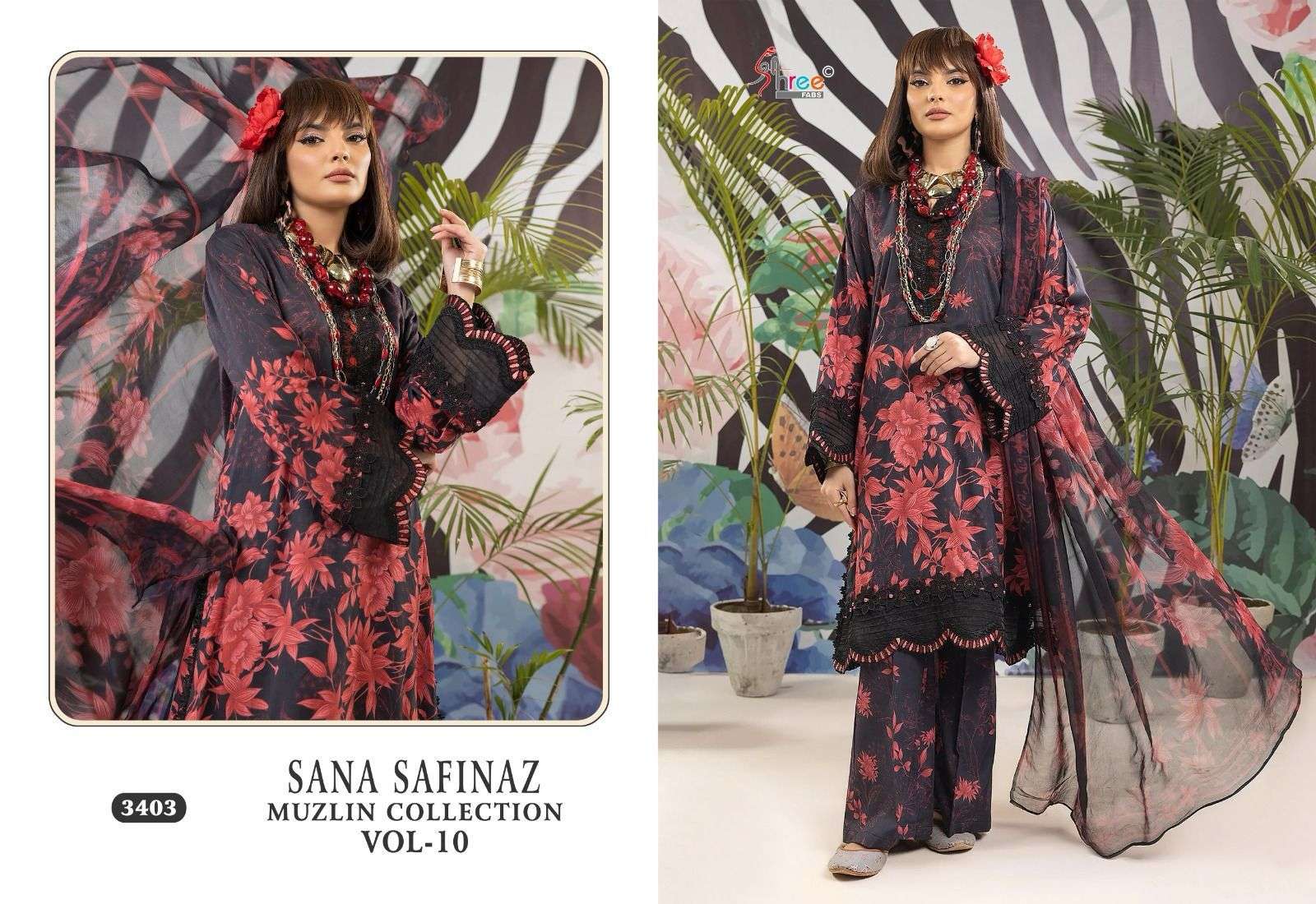 SHREE FABS SANA SAFINAZ MUZLIN COLLECTION VOL 10 