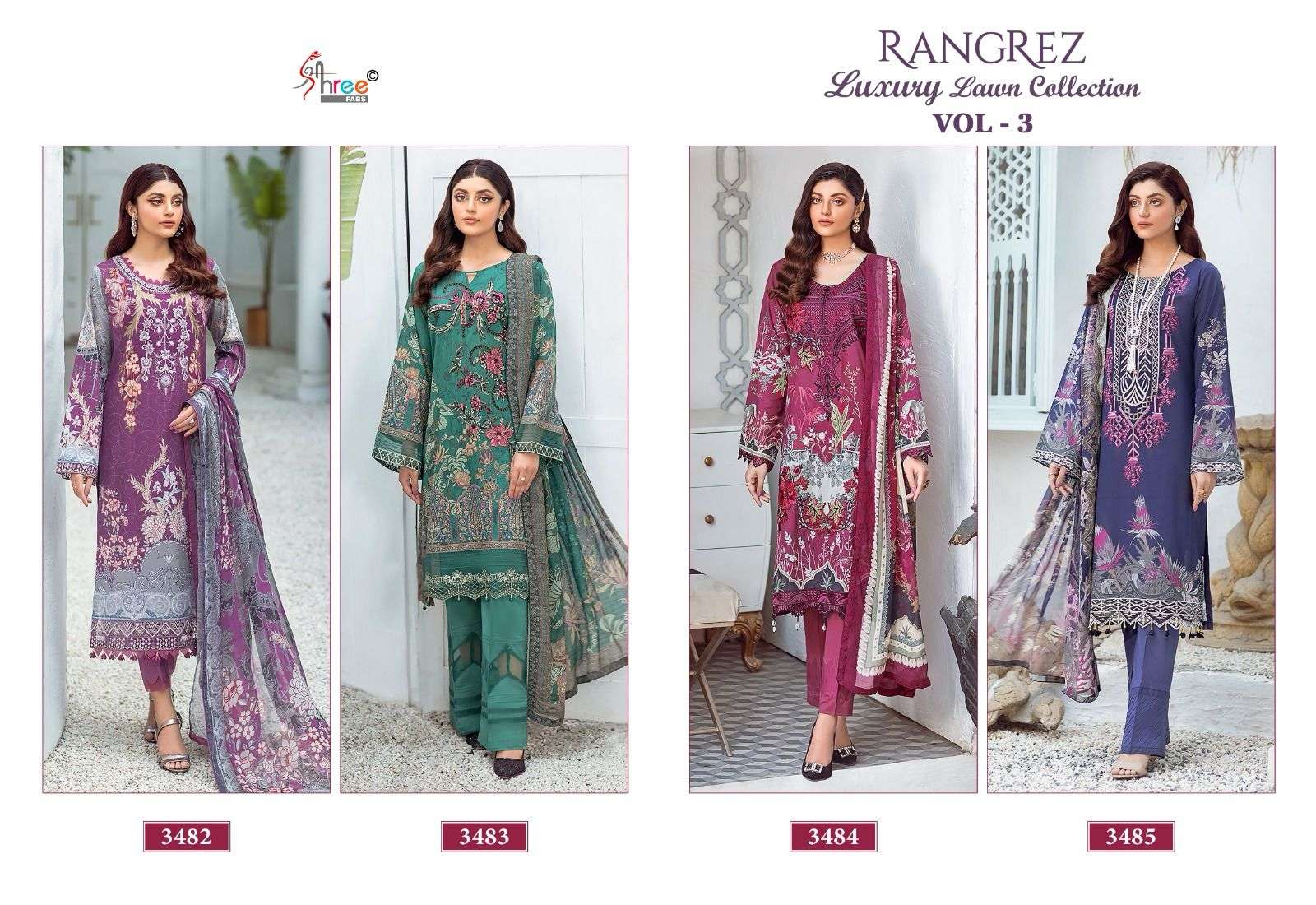 SHREE FABS RANGREZ LUXCURY LAWN COLLECTION VOL 3 