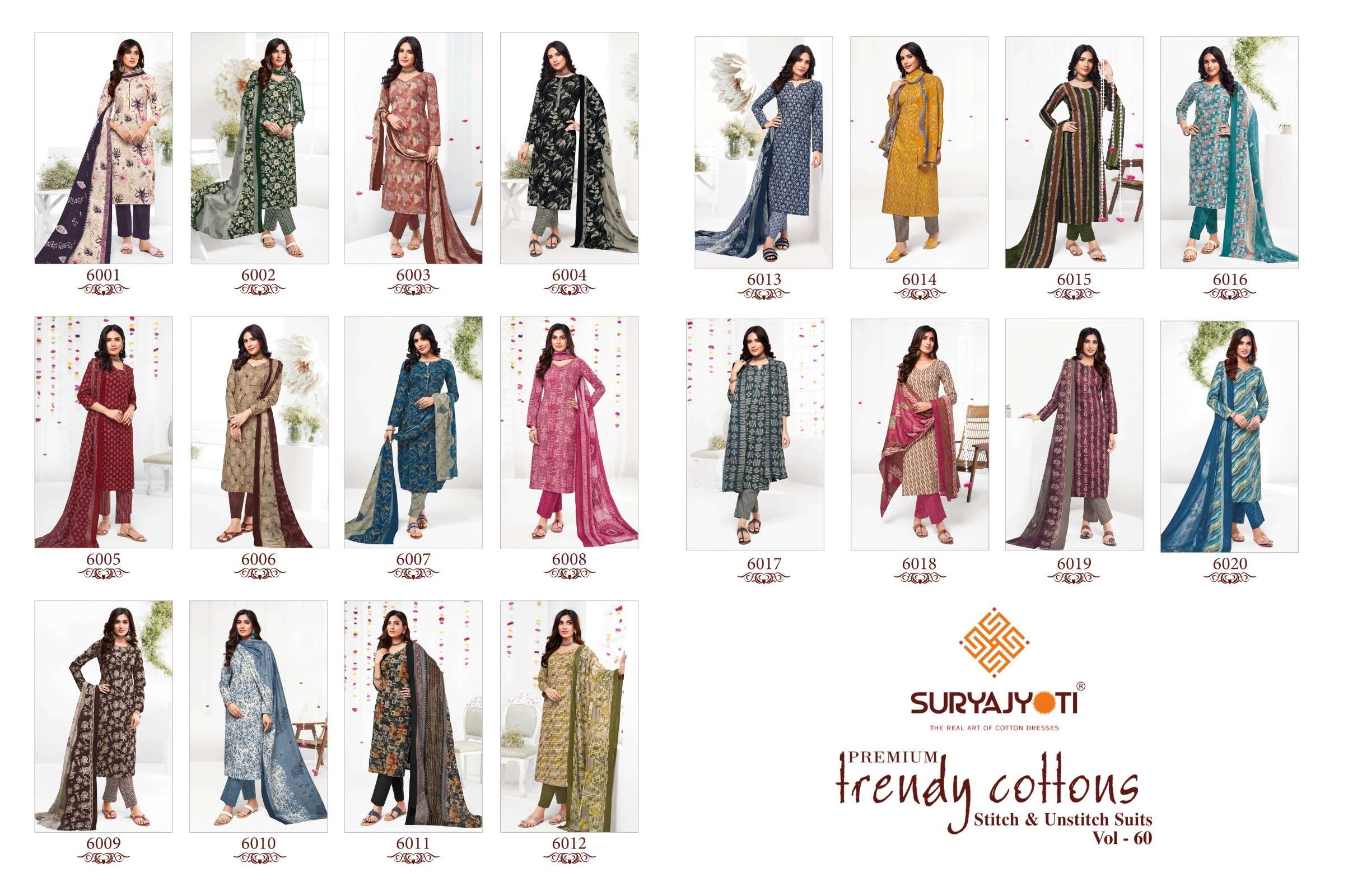 SURYAJYOTI TRENDY COTTON VOL 60
