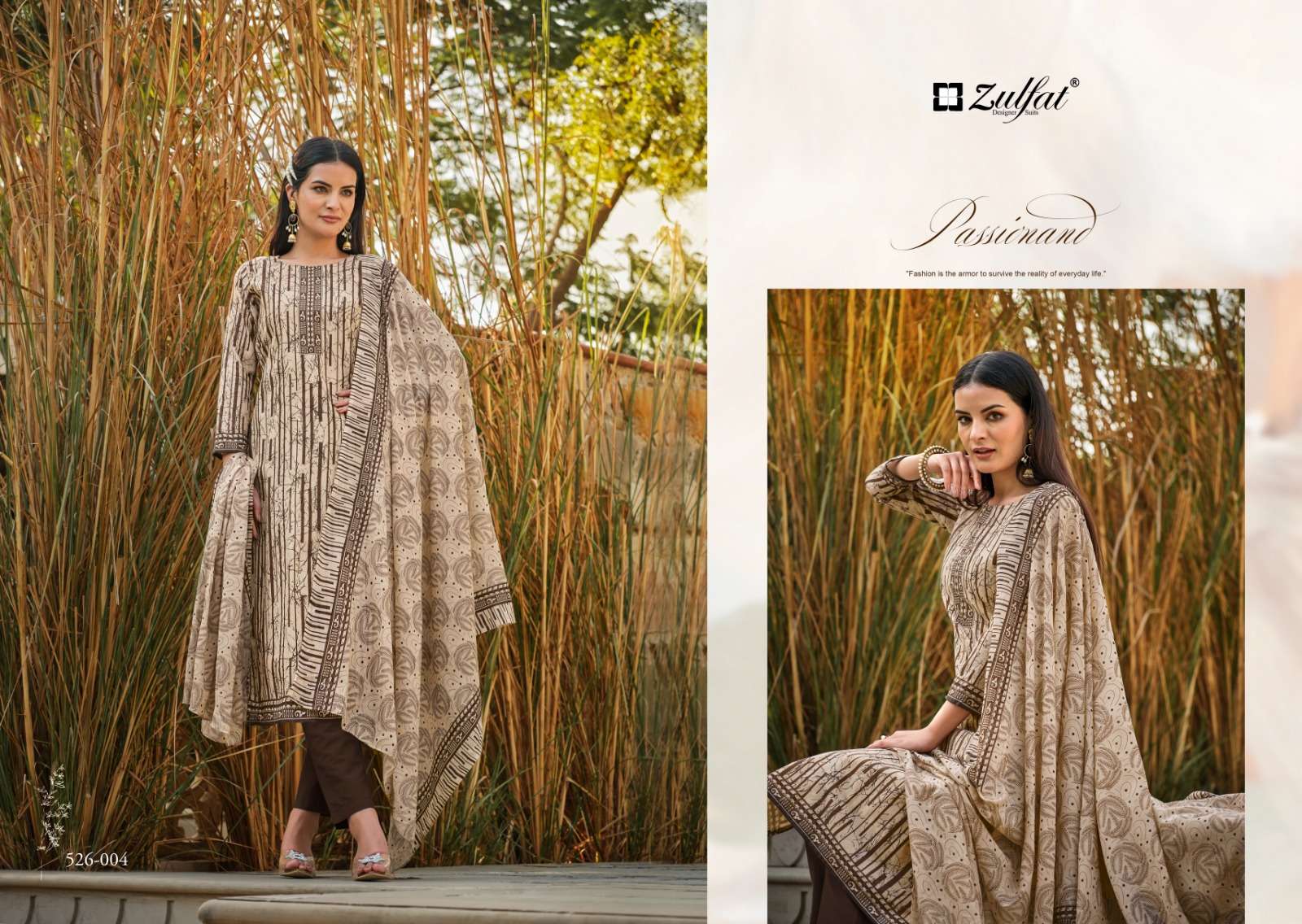 ZULFAT DESIGNER SUITS BAANI 