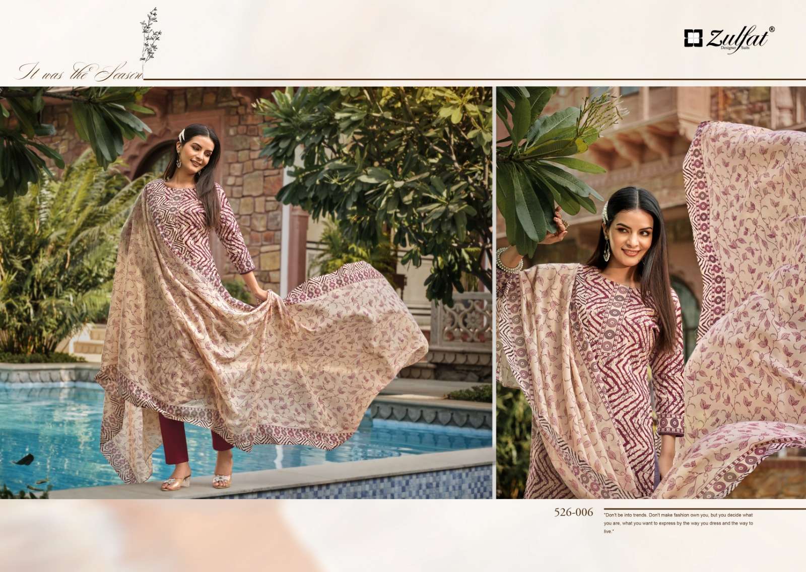 ZULFAT DESIGNER SUITS BAANI 