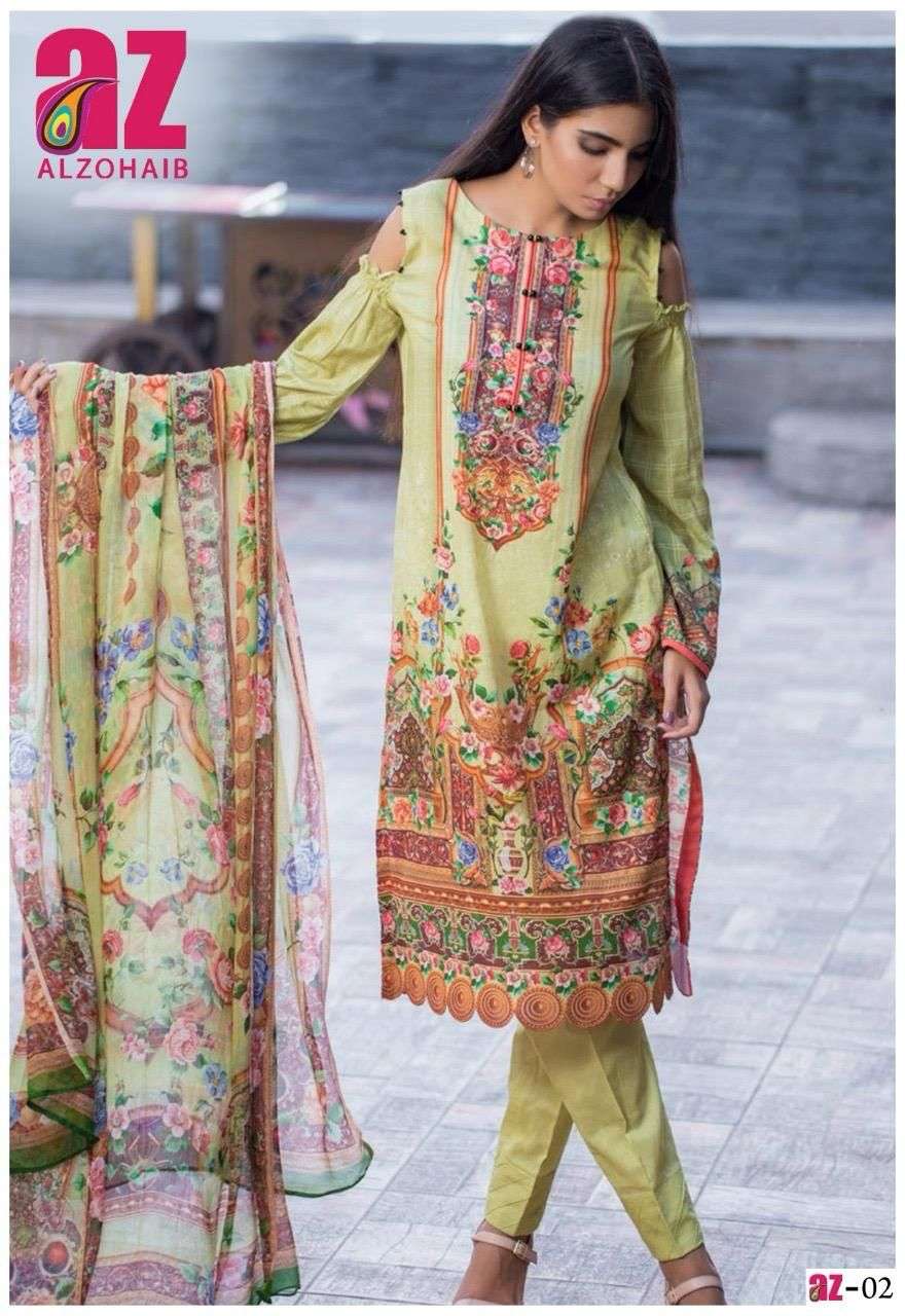 AL ZOHAIB ZOOHRA LUXURY LAWN COLLECTION 