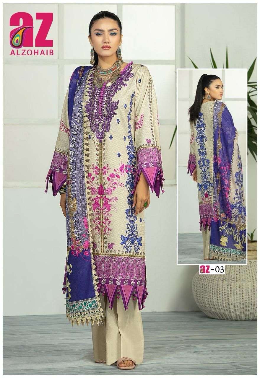AL ZOHAIB ZOOHRA LUXURY LAWN COLLECTION 