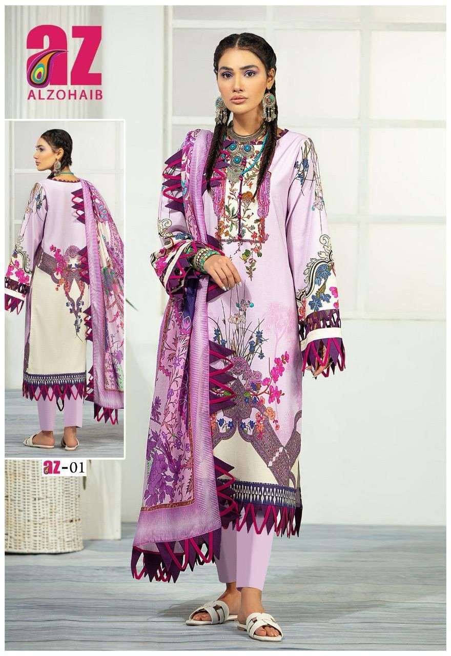 AL ZOHAIB ZOOHRA LUXURY LAWN COLLECTION 