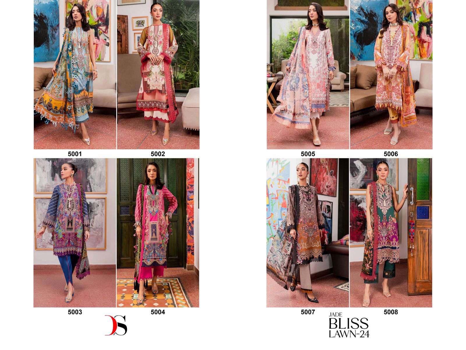 DEEPSY SUITS JADE BLISS LAWN 24 