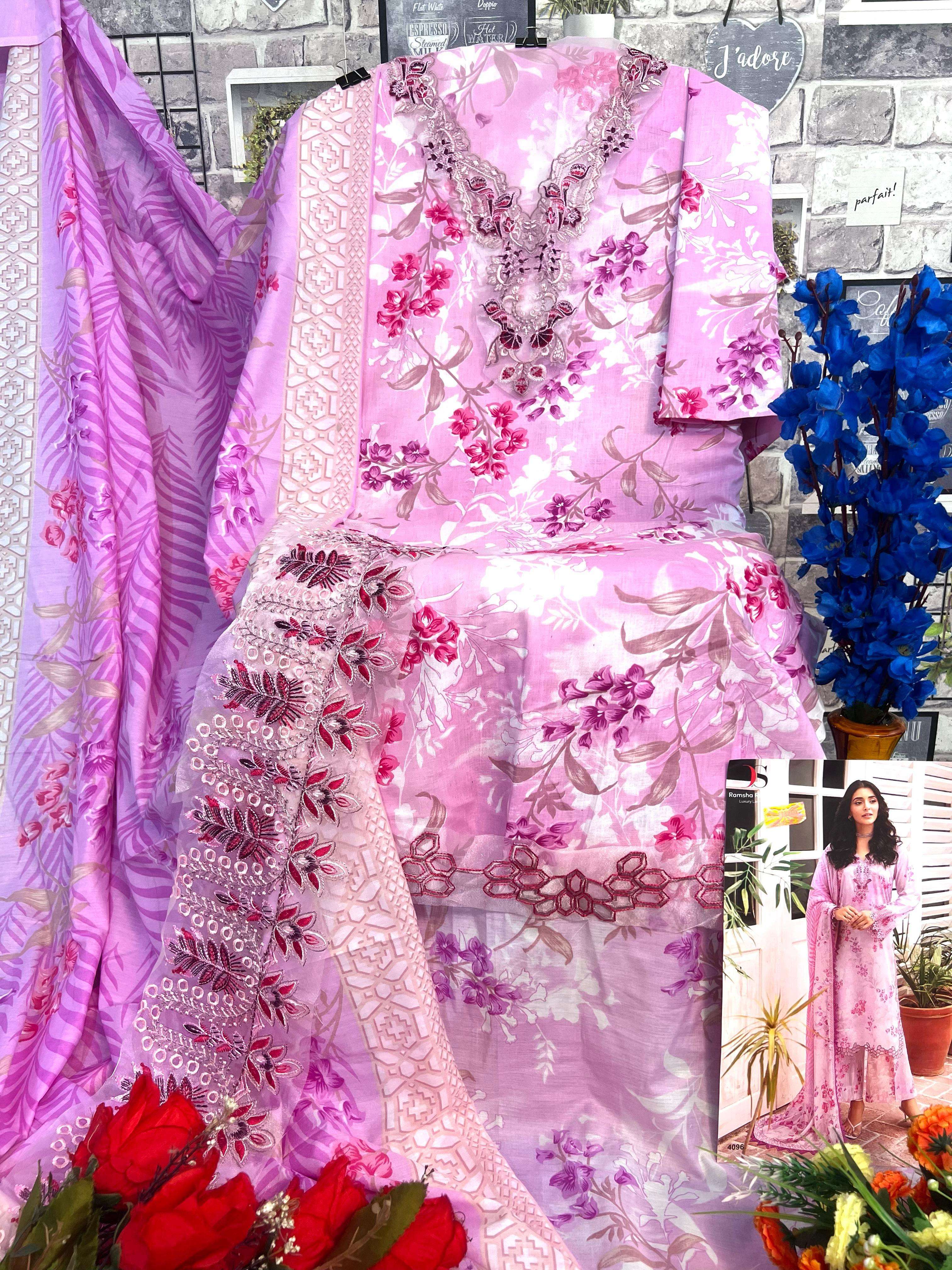 DEEPSY SUITS RAMSHA RANGREZ LUXURY LAWN 24