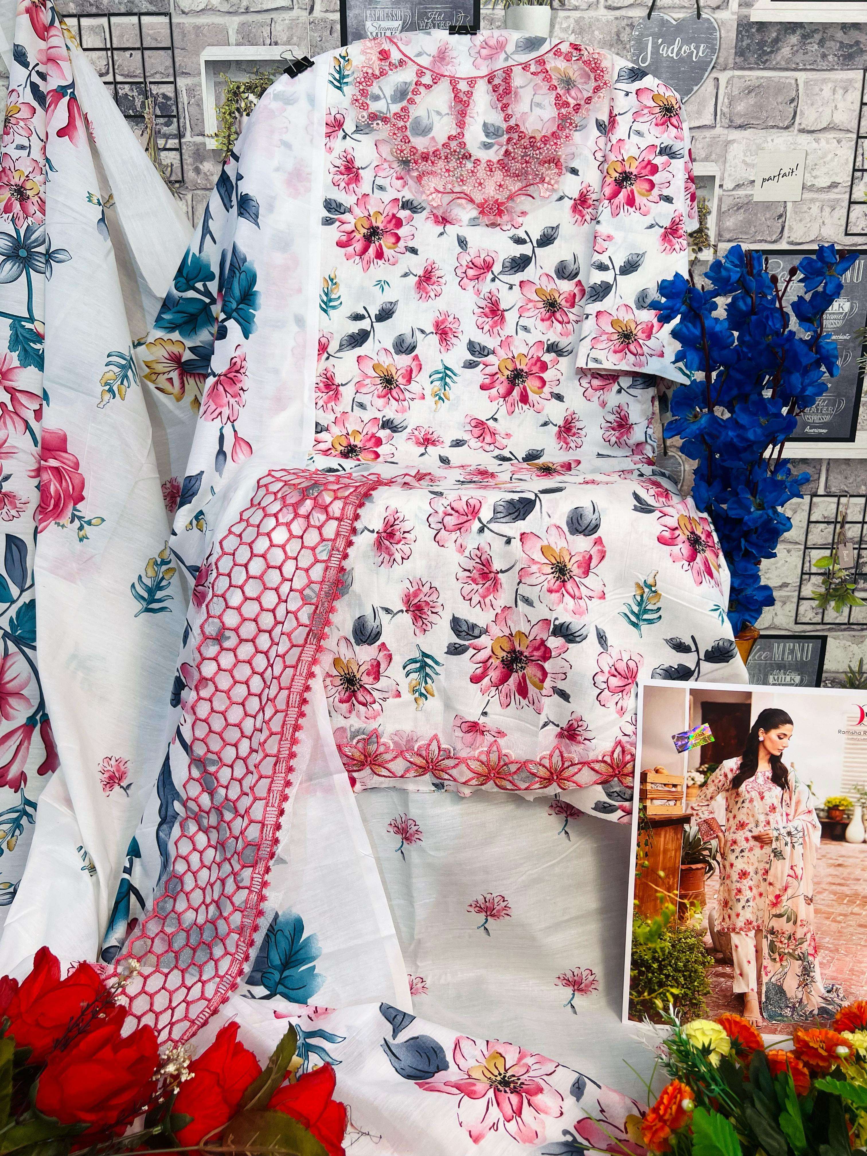 DEEPSY SUITS RAMSHA RANGREZ LUXURY LAWN 24