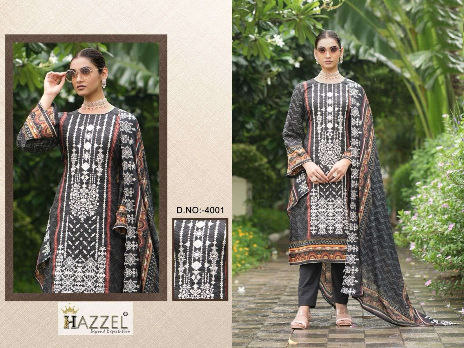 HAZEEL BIN SAEED LUXURY LAWN COLLECTION VOL 4 