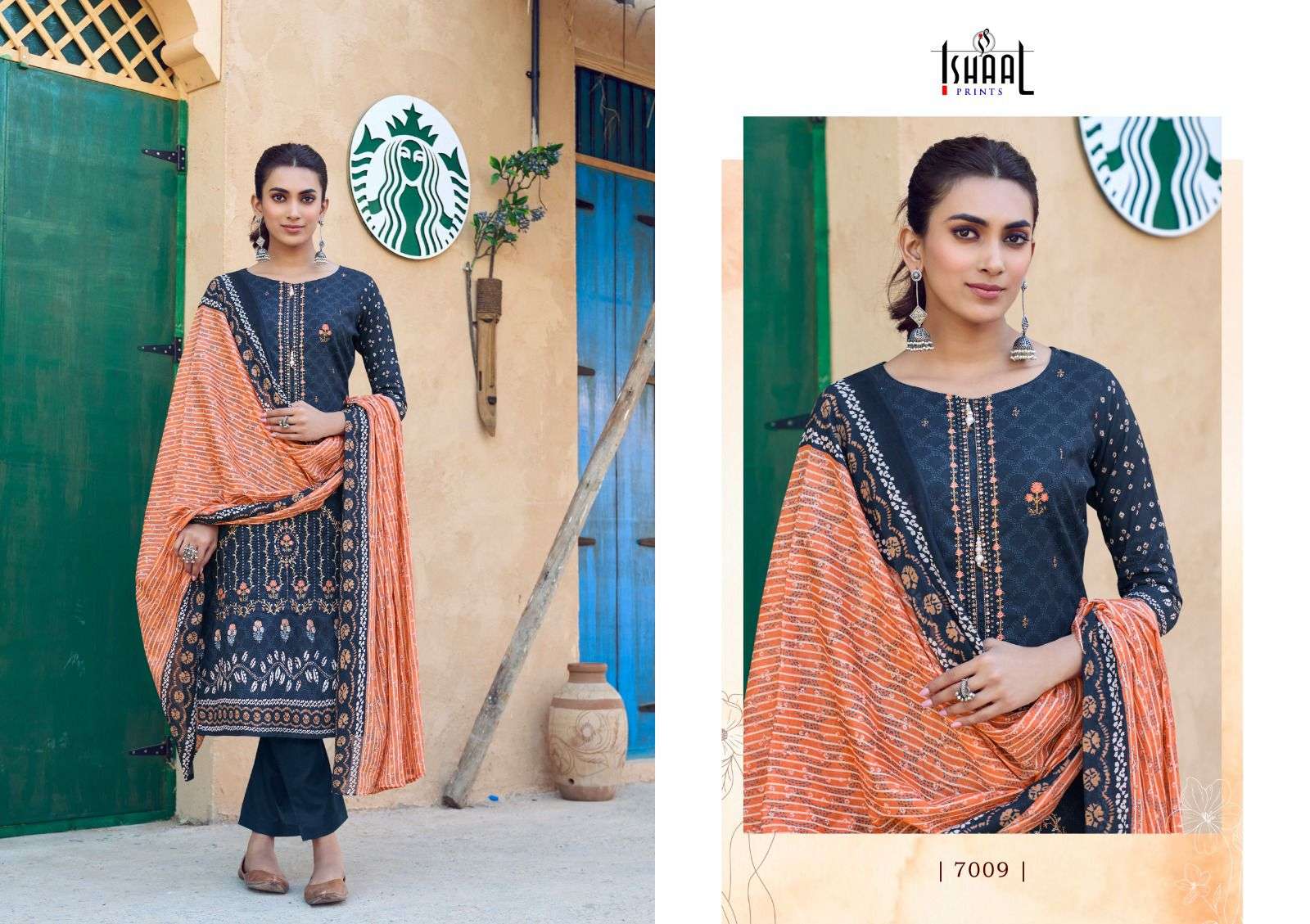 ISHAAL PRINTS EMBROIDERED VOL 7