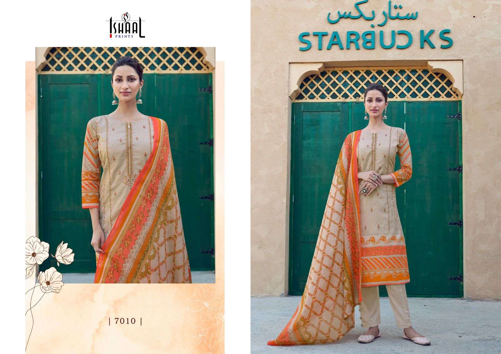 ISHAAL PRINTS EMBROIDERED VOL 7