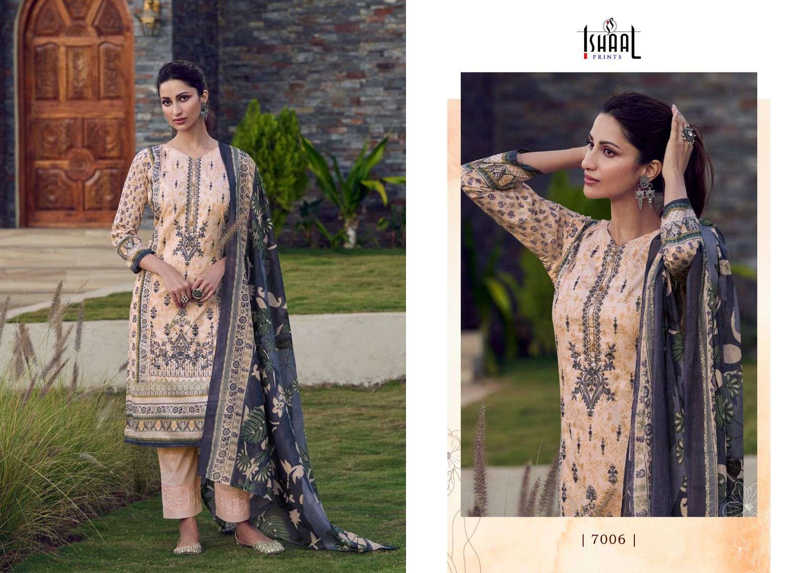 ISHAAL PRINTS EMBROIDERED VOL 7