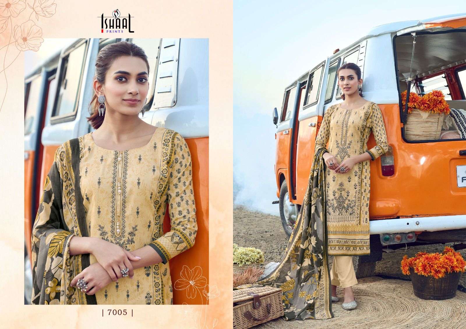 ISHAAL PRINTS EMBROIDERED VOL 7