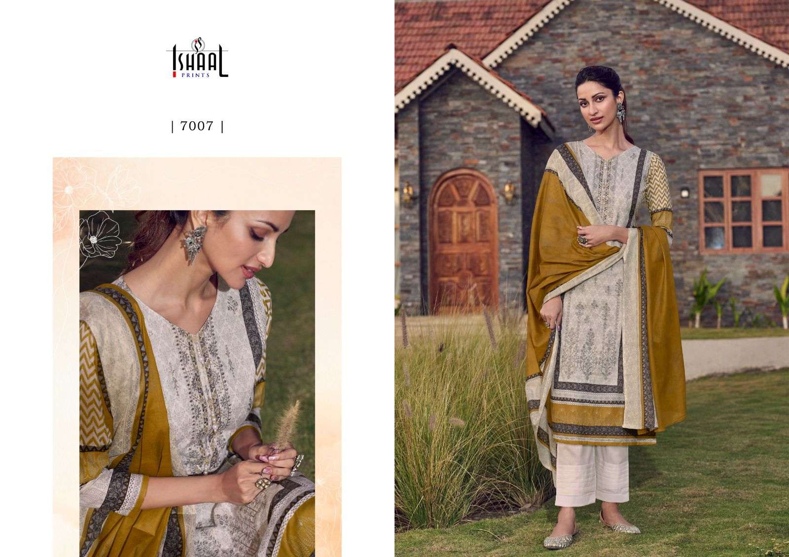 ISHAAL PRINTS EMBROIDERED VOL 7