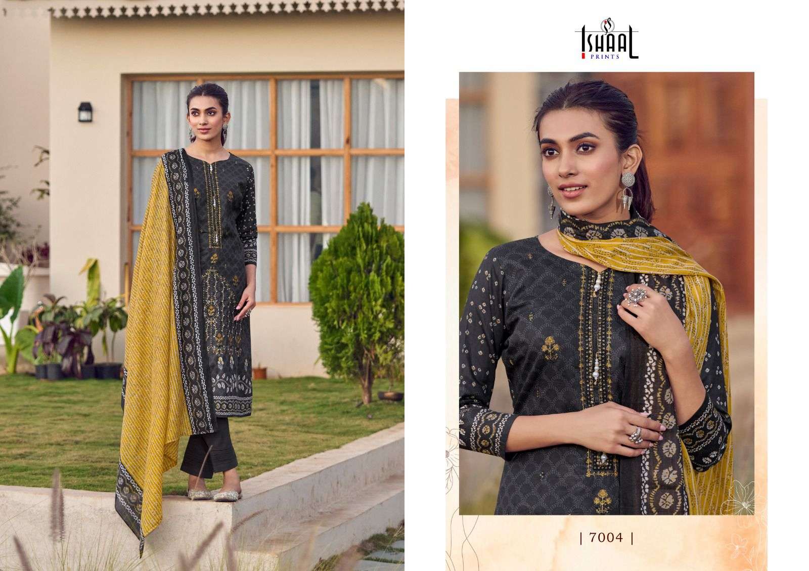 ISHAAL PRINTS EMBROIDERED VOL 7
