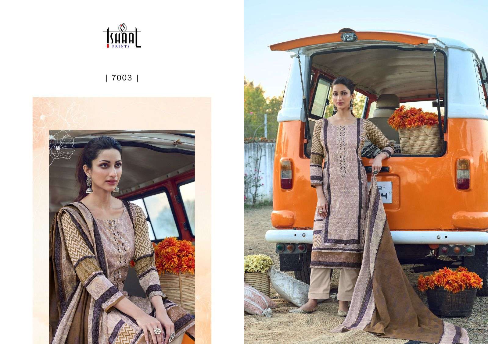 ISHAAL PRINTS EMBROIDERED VOL 7