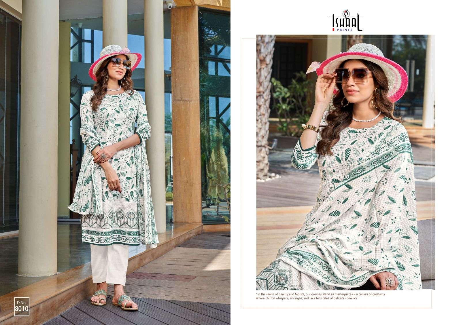 ISHAAL PRINTS EMBROIDERED VOL 8 