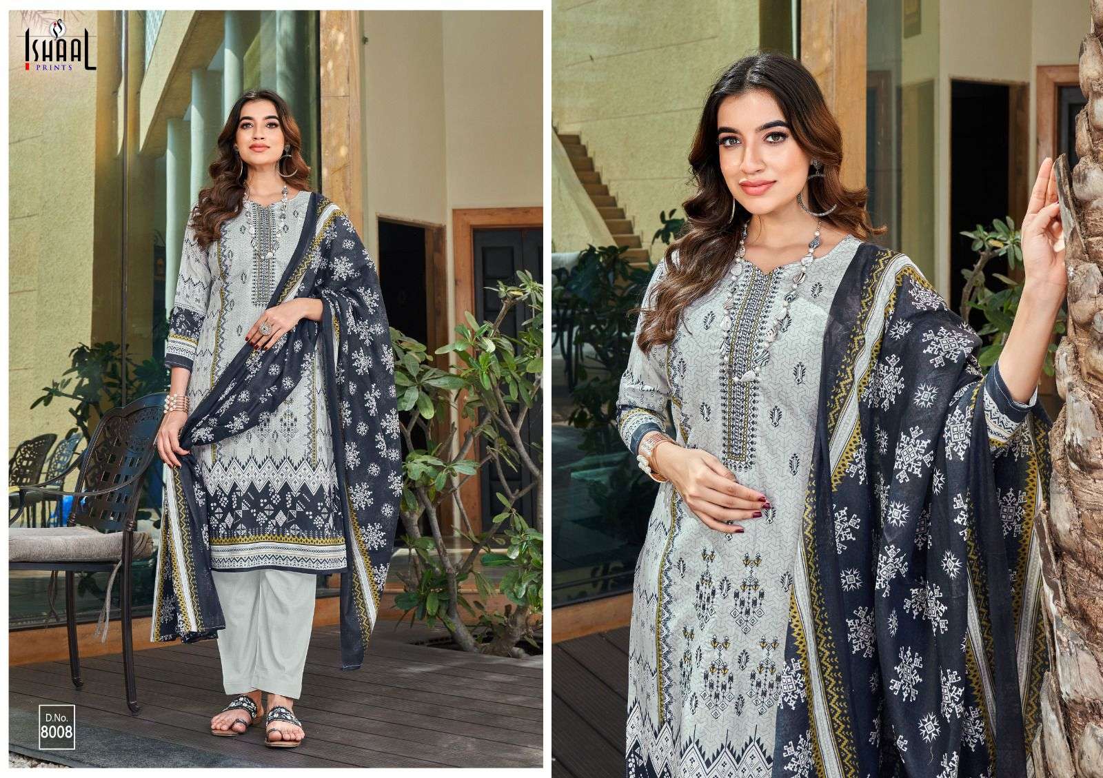 ISHAAL PRINTS EMBROIDERED VOL 8 