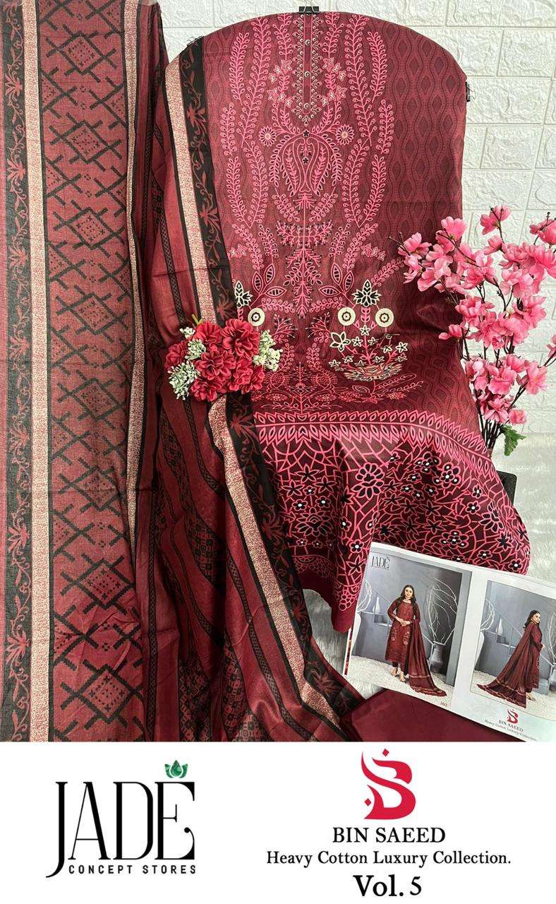 JADE BIN SAEED HEAVY COTTON LUXURY COLLECTION VOL 5