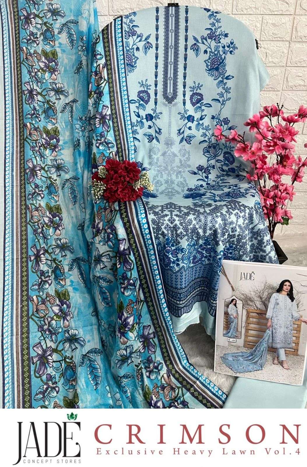 JADE CRIMSON EXCLUSIVE HEAVY LAWN COLLECTION VOL 4 