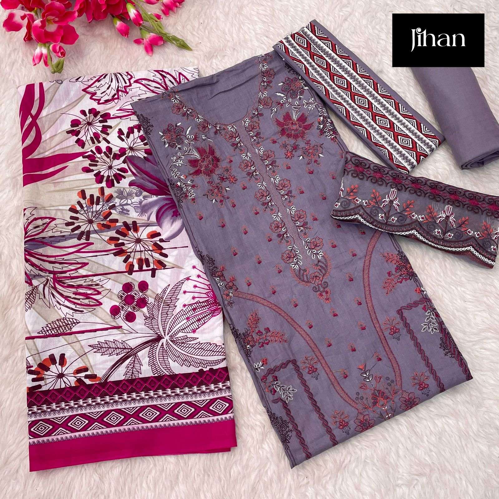 JIHAN CHEVRON LUXURY LAWN COLLECTION VOL 2