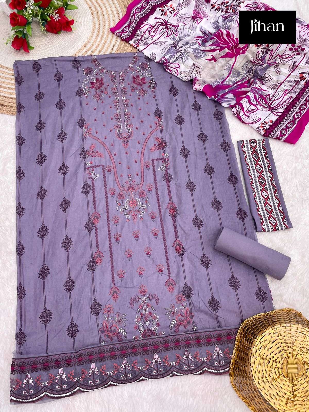 JIHAN CHEVRON LUXURY LAWN COLLECTION VOL 2