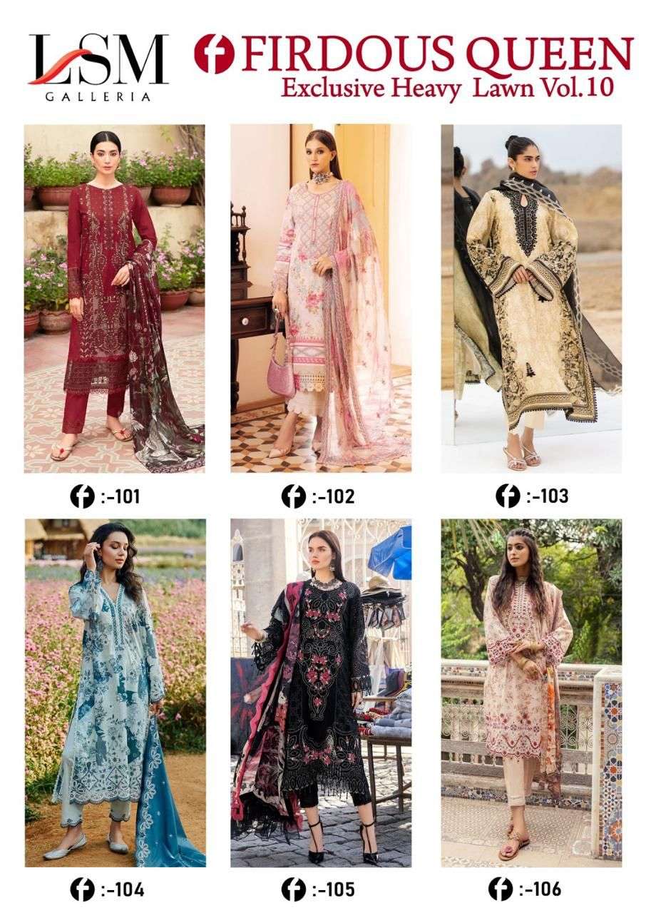 LSM GALLERIA FIRDOUS QUEEN LAWN VOL 10 