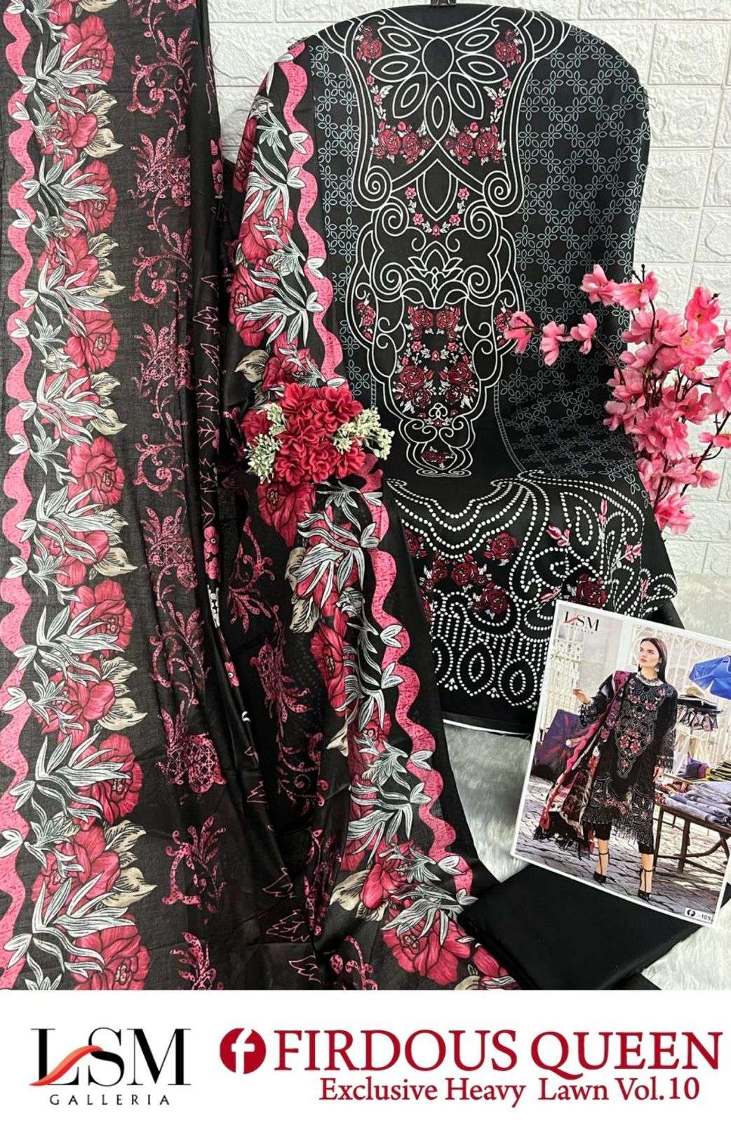 LSM GALLERIA FIRDOUS QUEEN LAWN VOL 10 