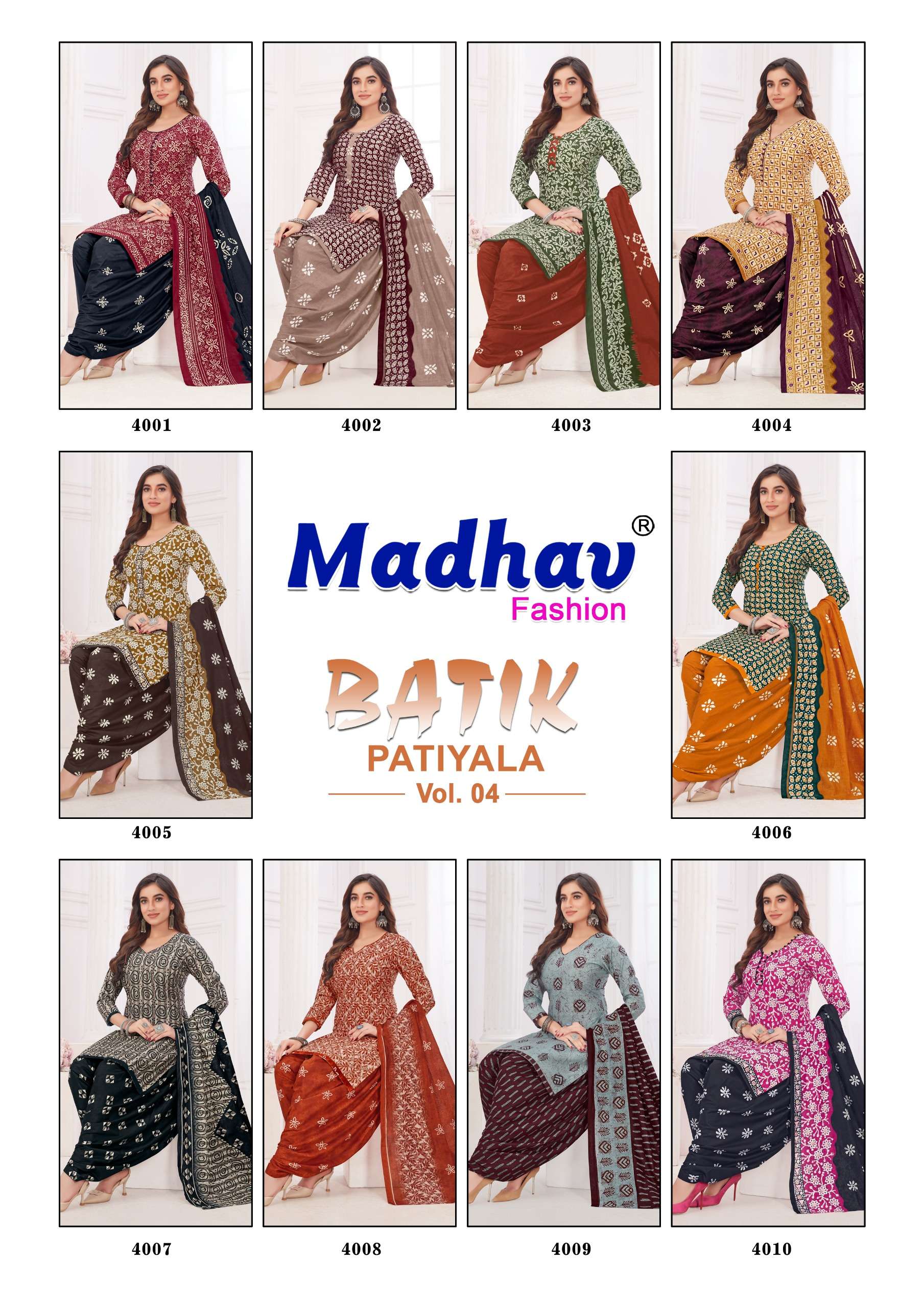 MADHAV FASHION BATIK PATIYALA VOL 4