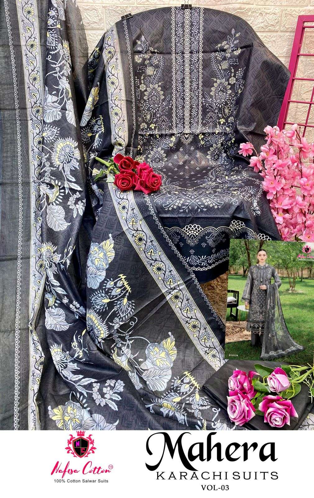 NAFISA COTTON MAHERA KARACHI SUITS VOL 3