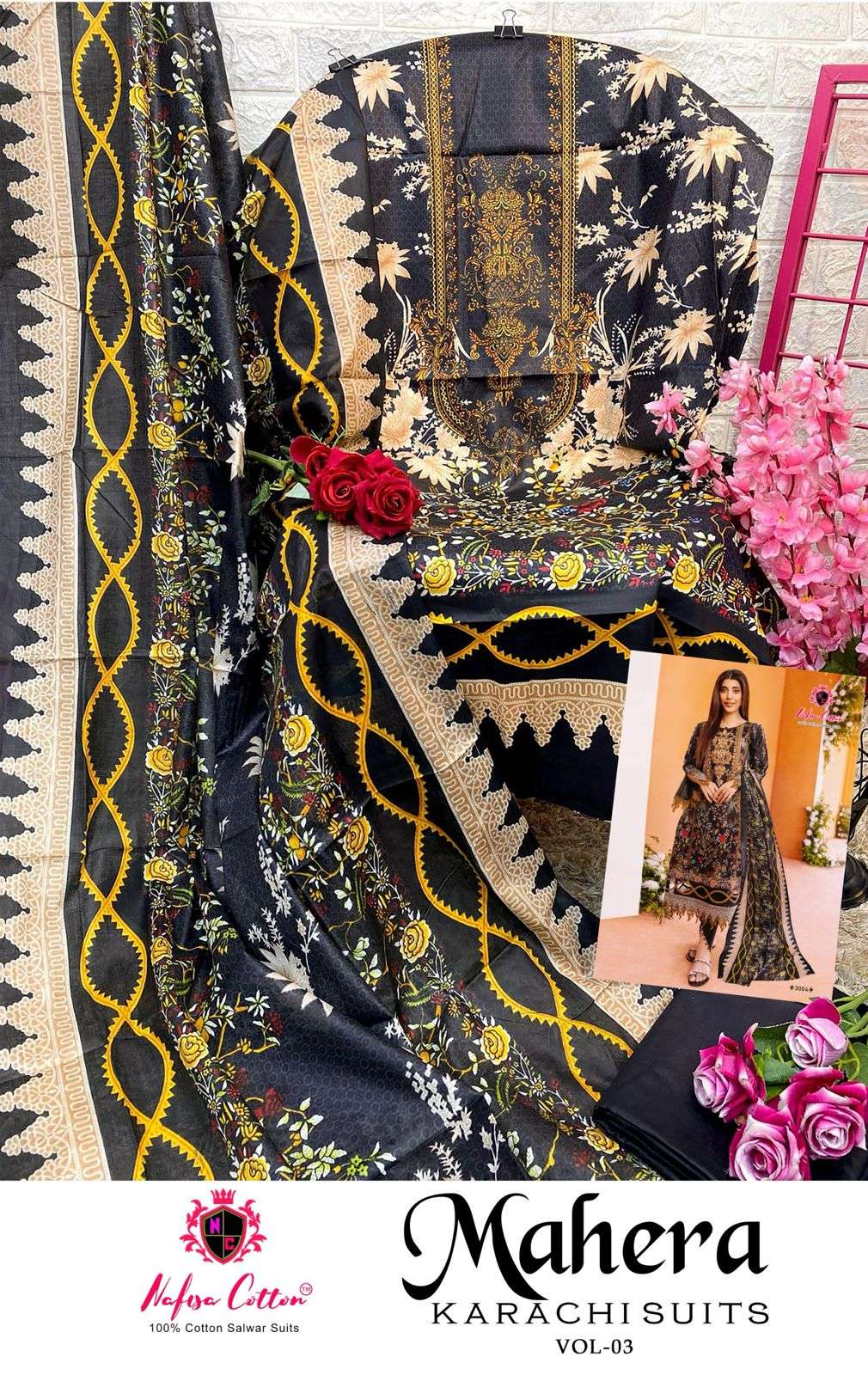 NAFISA COTTON MAHERA KARACHI SUITS VOL 3
