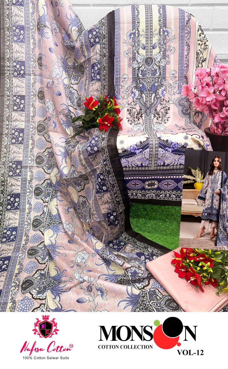 NAFISA COTTON MONSOON COTTON COLLECTION VOL 12 