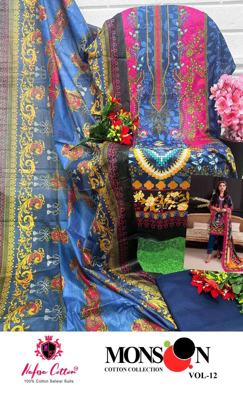 NAFISA COTTON MONSOON COTTON COLLECTION VOL 12 