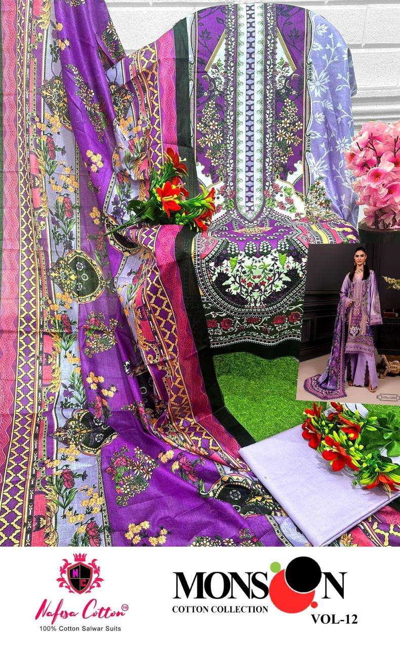 NAFISA COTTON MONSOON COTTON COLLECTION VOL 12 