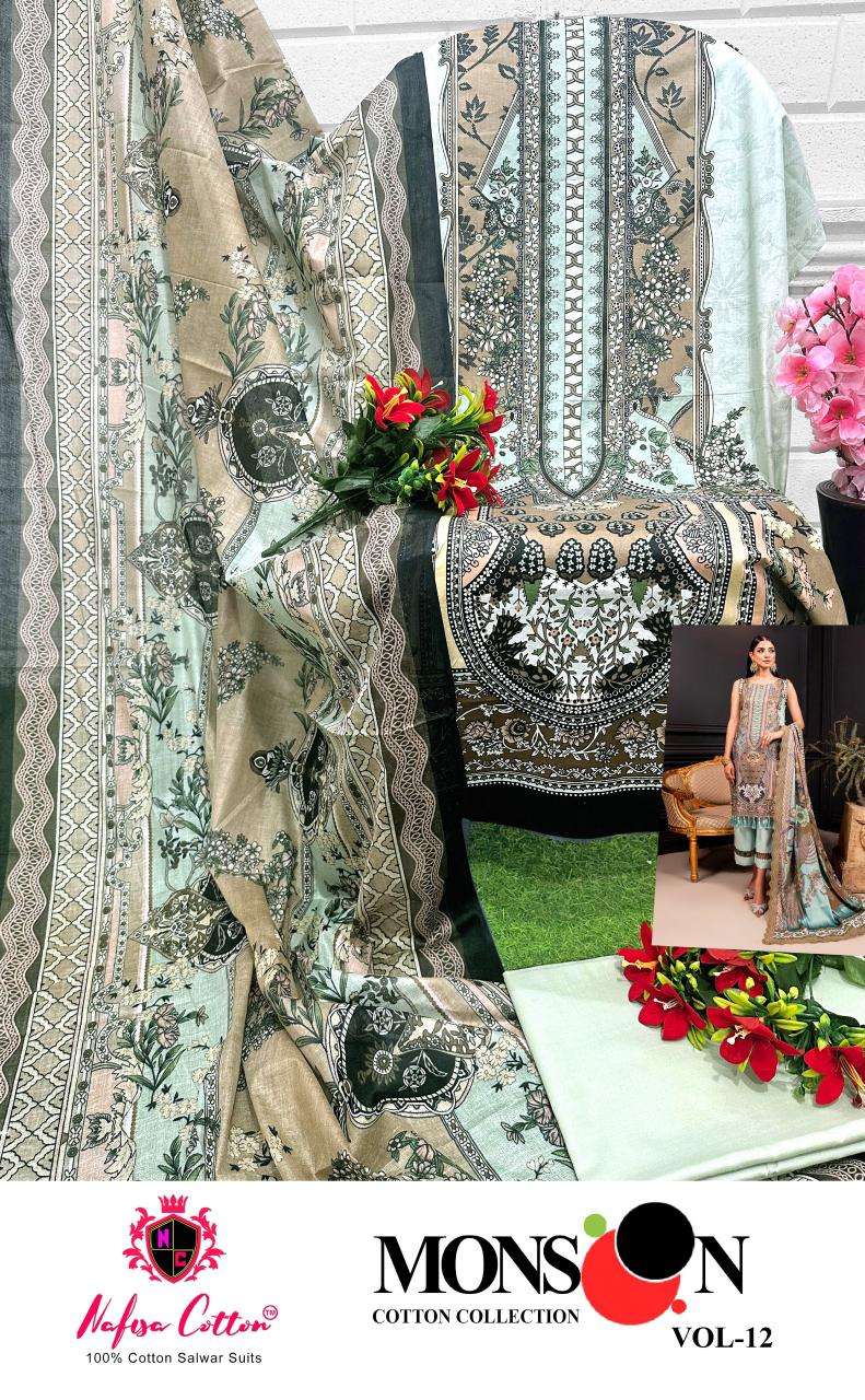 NAFISA COTTON MONSOON COTTON COLLECTION VOL 12 